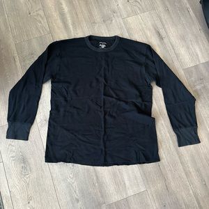 Men’s long sleeve thermal shirt black size XL